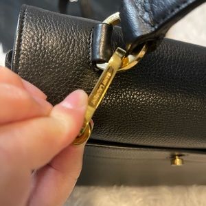 YSL St. Laurent Calfskin Muse Canvas Small